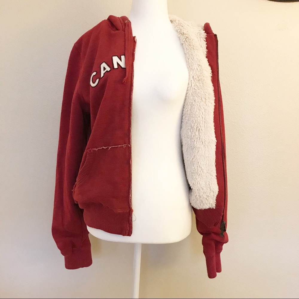 Canada Hoodie with Faux Fur Lining